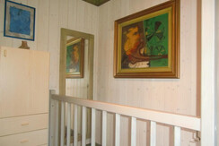 Detail of bedroom with bunk bed