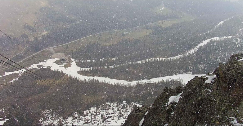 Webcam Passo San Pellegrino-Falcade  - Pista Funivia