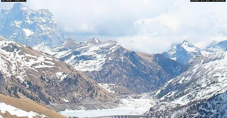 Webcam Canazei-Belvedere - Lago e Passo Fedaia