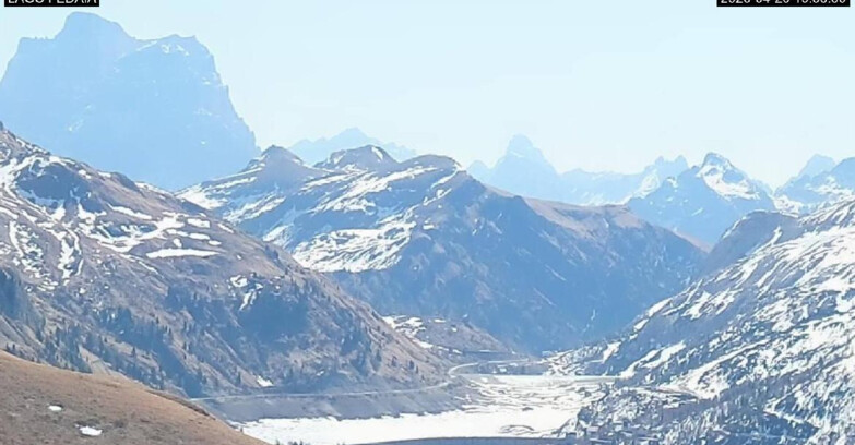 Webcam Canazei-Belvedere - Lago e Passo Fedaia