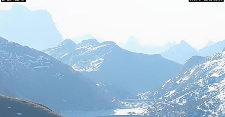 Webcam Canazei-Belvedere - Lago e Passo Fedaia