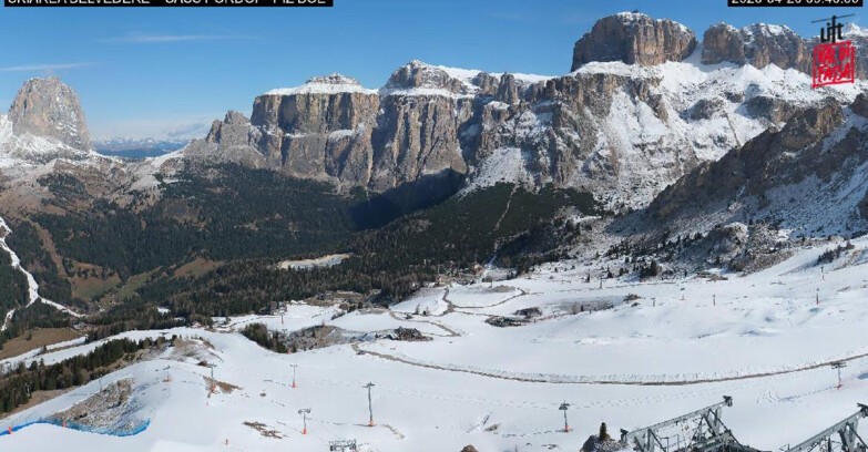 Webcam Canazei-Belvedere - SKIAREA BELVEDERE 
